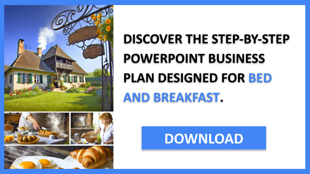 Business Plan Example for Bed And Breakfast - Bed And Breakfast Business Plan- CTA2