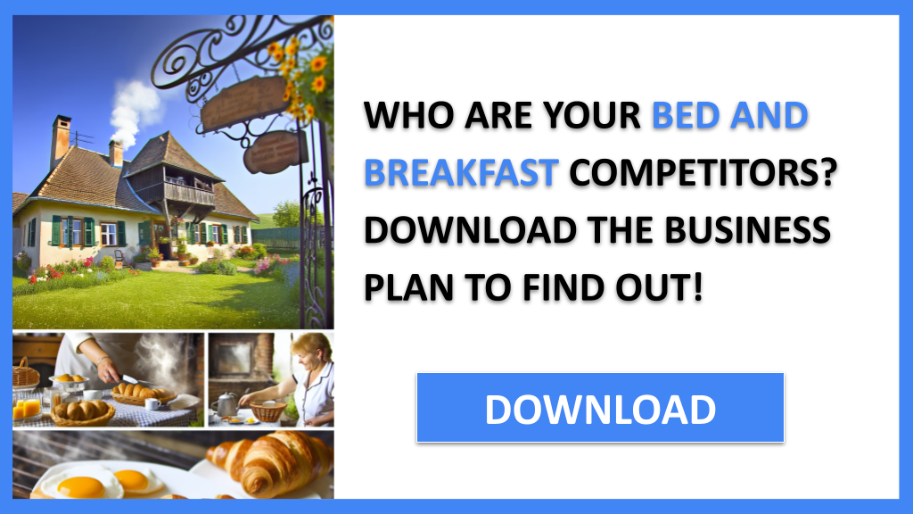 Business Plan Example for Bed And Breakfast - Bed And Breakfast Competition Study- CTA1