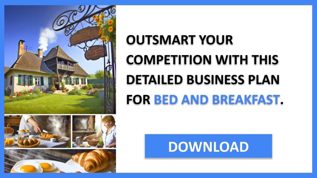 Business Plan Example for Bed And Breakfast - Bed And Breakfast Competition Study- CTA3