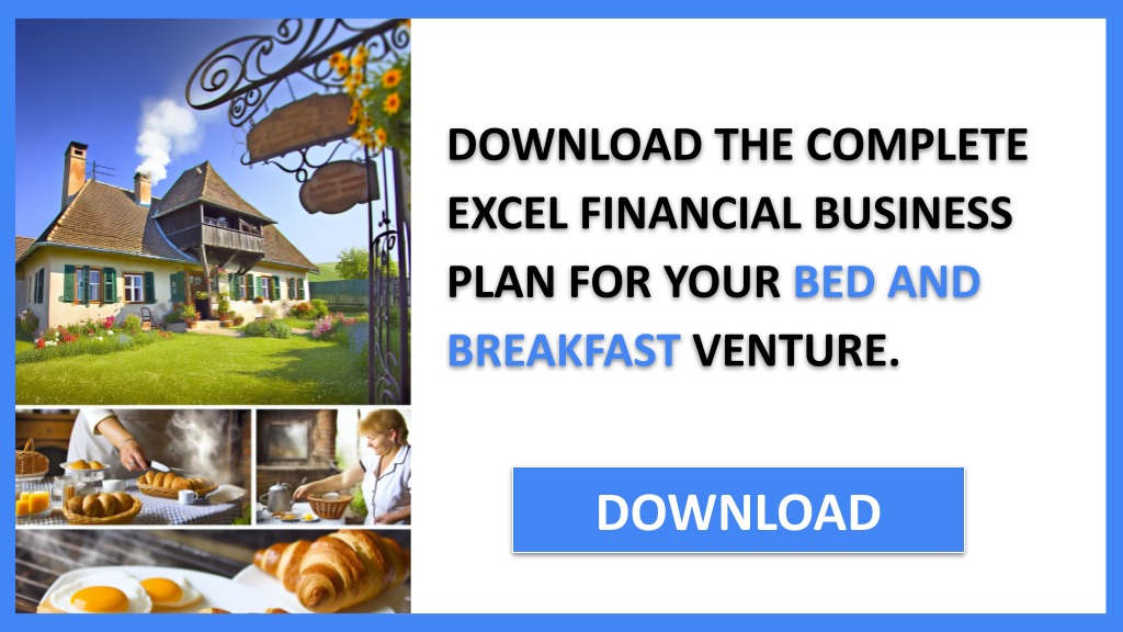 Business Plan Example for Bed And Breakfast - Bed And Breakfast Financial Plan- CTA2