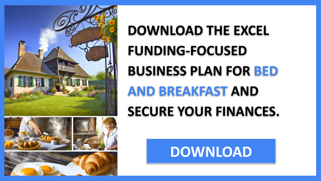 Business Plan Example for Bed And Breakfast - Bed And Breakfast Funding Options- CTA2