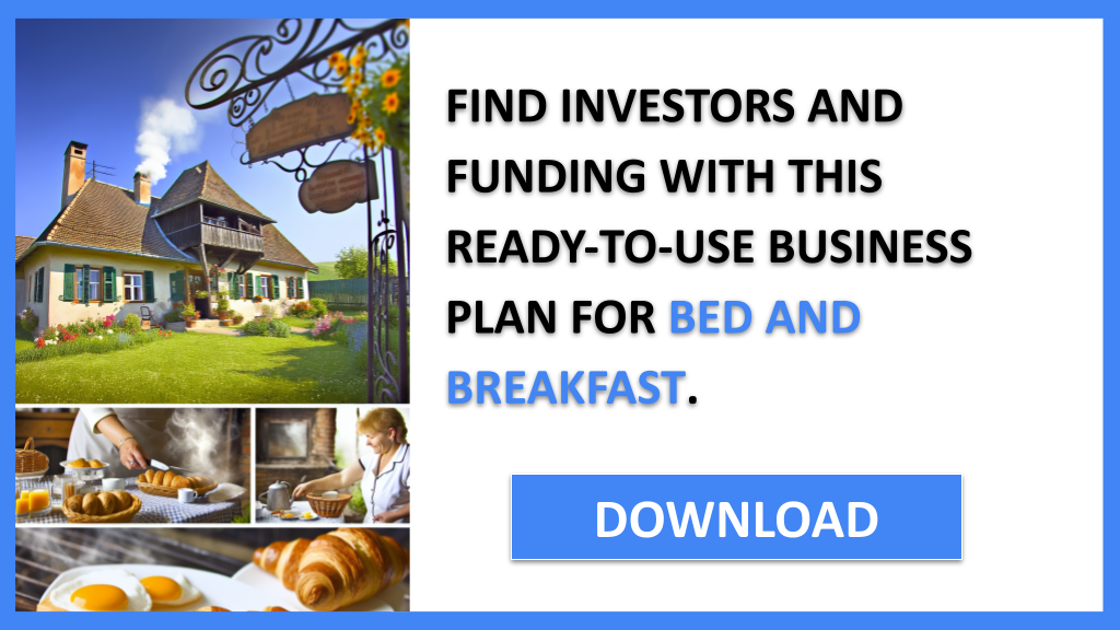 Business Plan Example for Bed And Breakfast - Bed And Breakfast Funding Options- CTA3