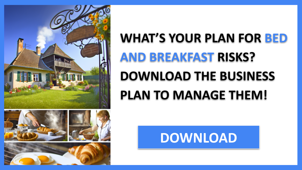 Business Plan Example for Bed And Breakfast - Bed And Breakfast Risk Management- CTA1