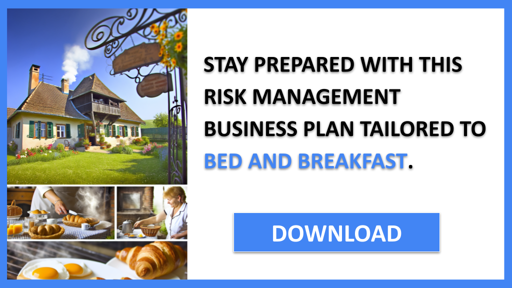 Business Plan Example for Bed And Breakfast - Bed And Breakfast Risk Management- CTA3