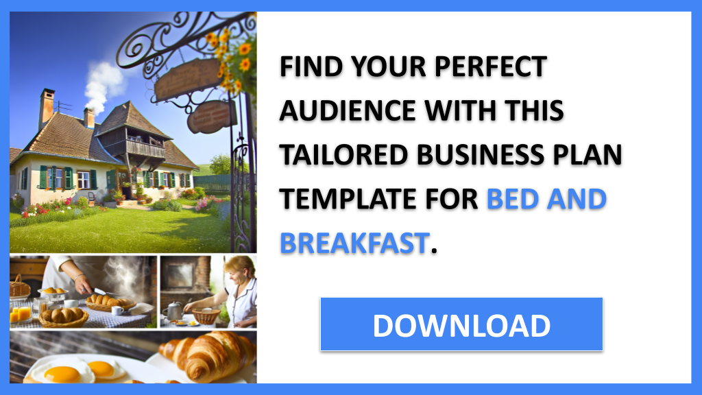 Business Plan Example for Bed And Breakfast - Bed And Breakfast Customer Segments- CTA2