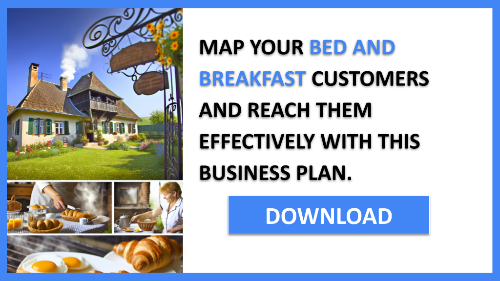 Business Plan Example for Bed And Breakfast - Bed And Breakfast Customer Segments- CTA3
