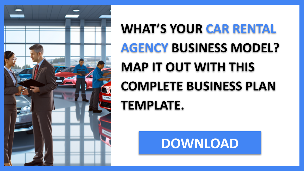 Business Plan Example for Car Rental Agency - Car Rental Agency Business Model Canvas- CTA1