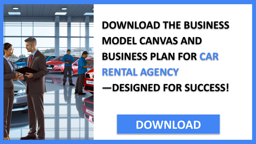 Business Plan Example for Car Rental Agency - Car Rental Agency Business Model Canvas- CTA2