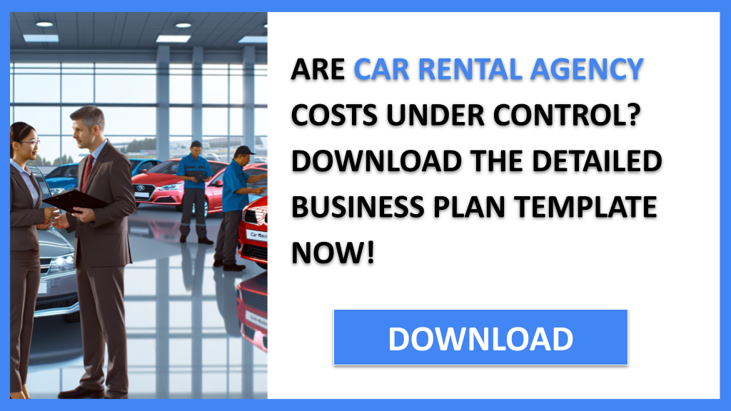 Business Plan Example for Car Rental Agency - Car Rental Agency Costs- CTA1