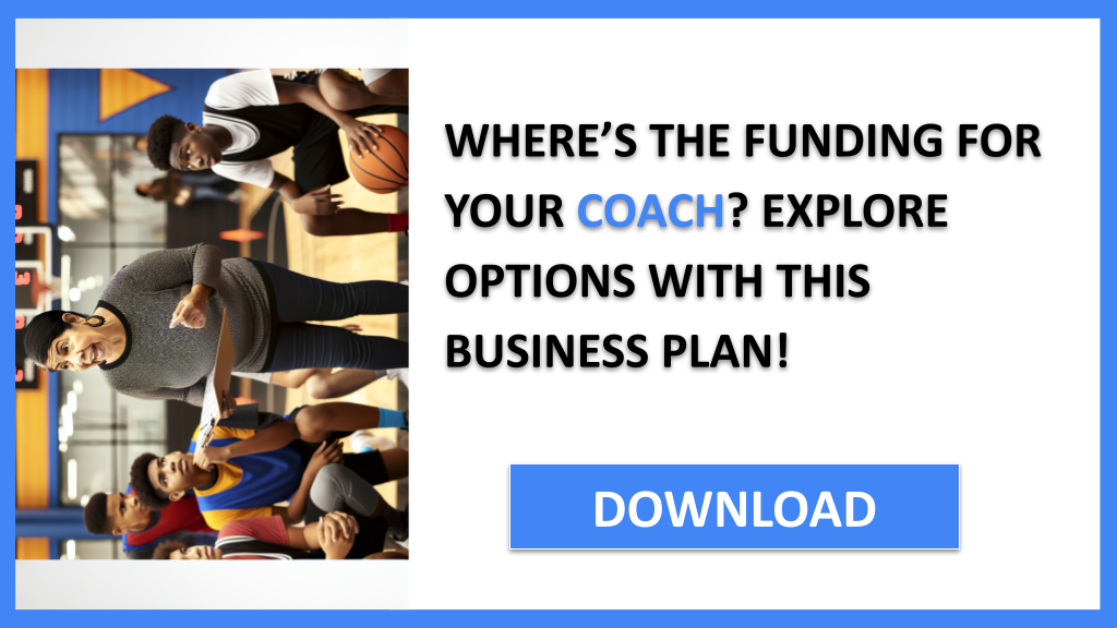 Business Plan Example for Coach - Coach Funding Options- CTA1
