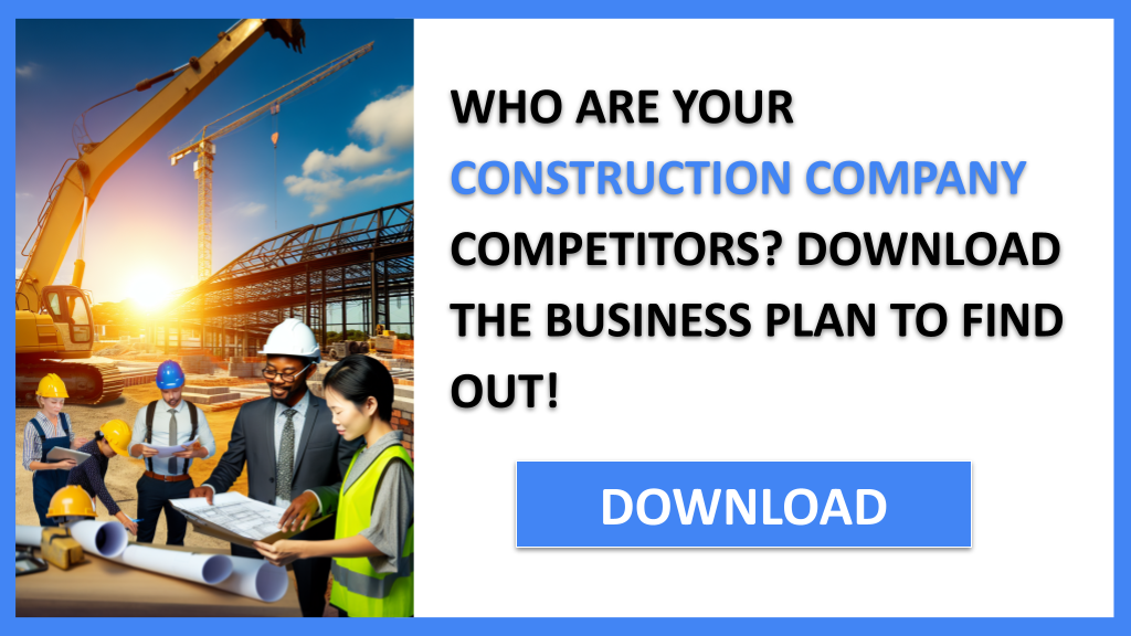 Business Plan Example for Construction Company - Construction Company Competition Study- CTA1