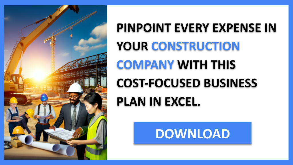 Business Plan Example for Construction Company - Construction Company Costs- CTA2