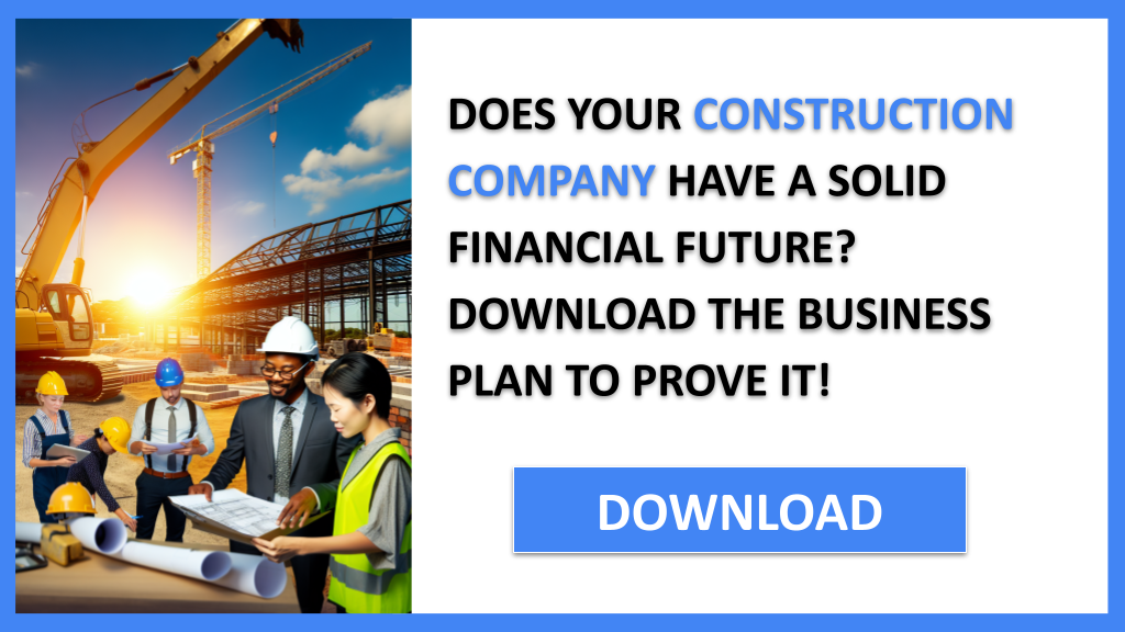 Business Plan Example for Construction Company - Construction Company Financial Plan- CTA1