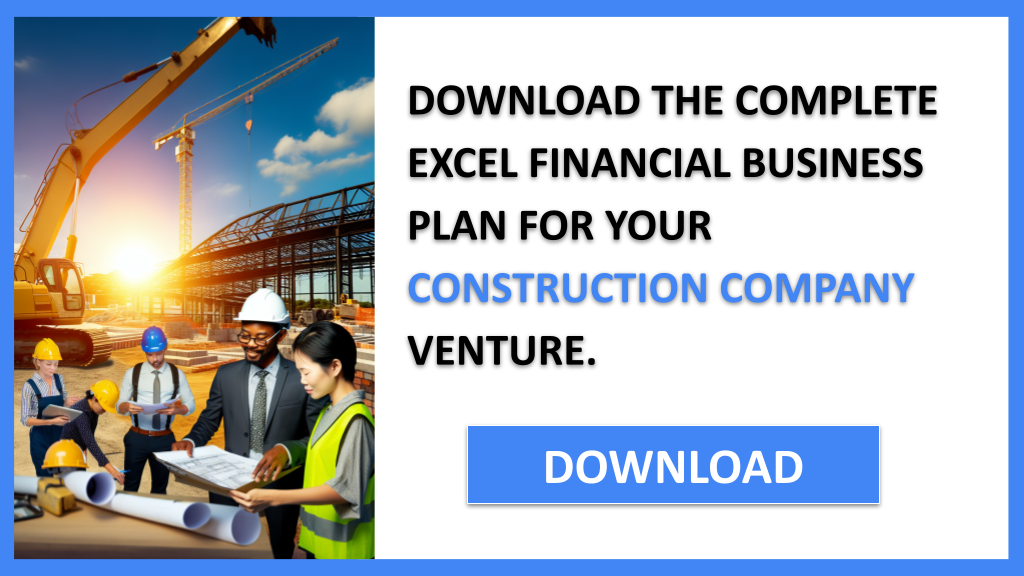 Business Plan Example for Construction Company - Construction Company Financial Plan- CTA2
