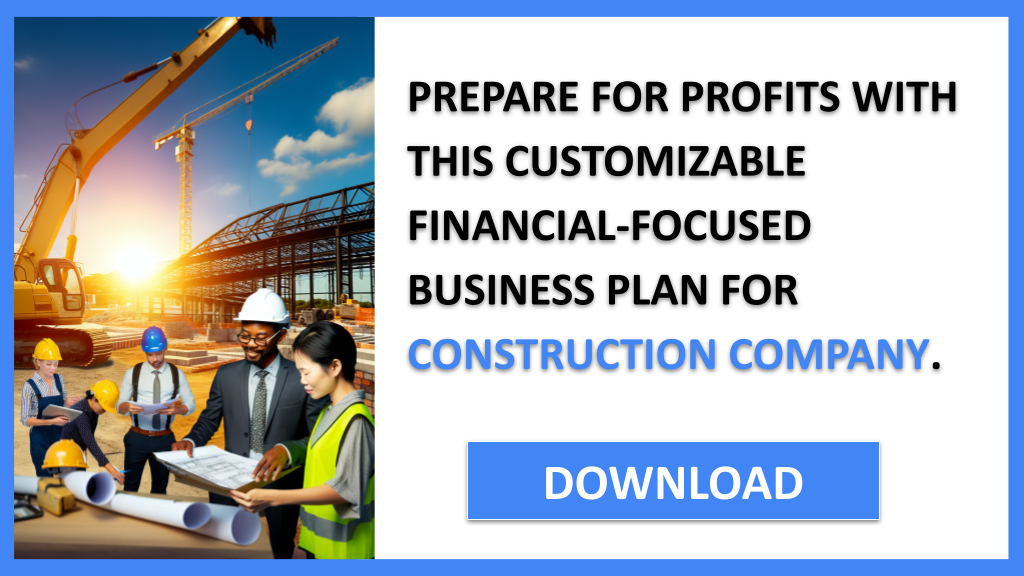 Business Plan Example for Construction Company - Construction Company Financial Plan- CTA3