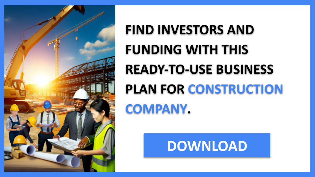 Business Plan Example for Construction Company - Construction Company Funding Options- CTA3