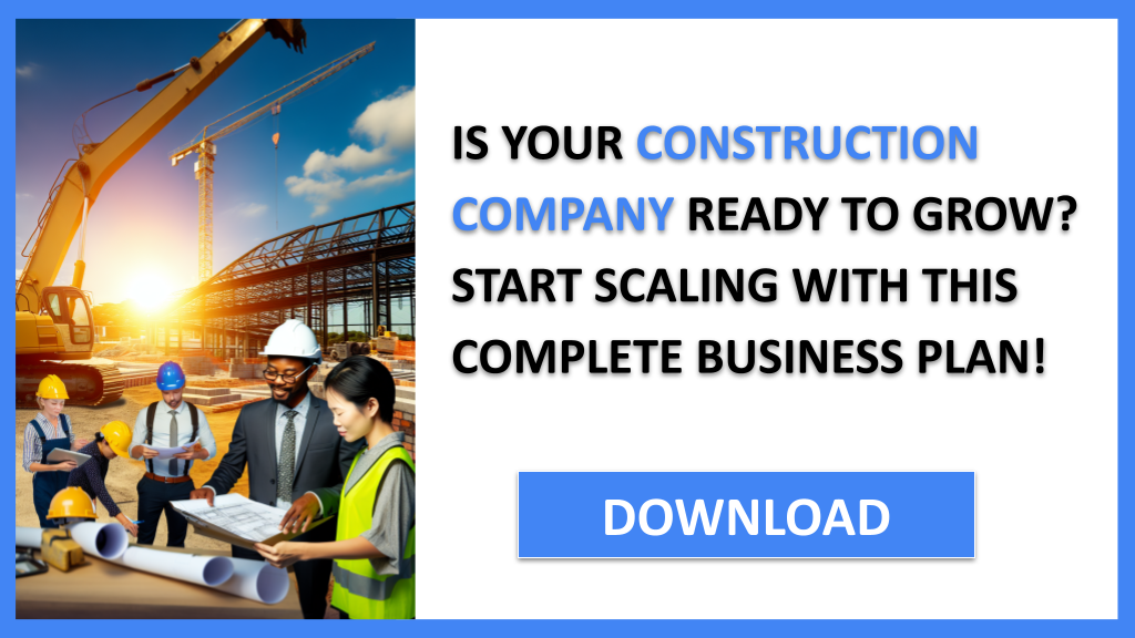 Business Plan Example for Construction Company - Construction Company Growth Strategy- CTA1