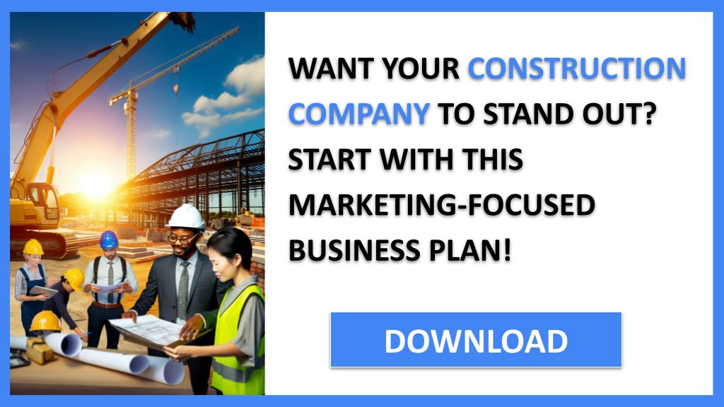 Business Plan Example for Construction Company - Construction Company Marketing Plan- CTA1