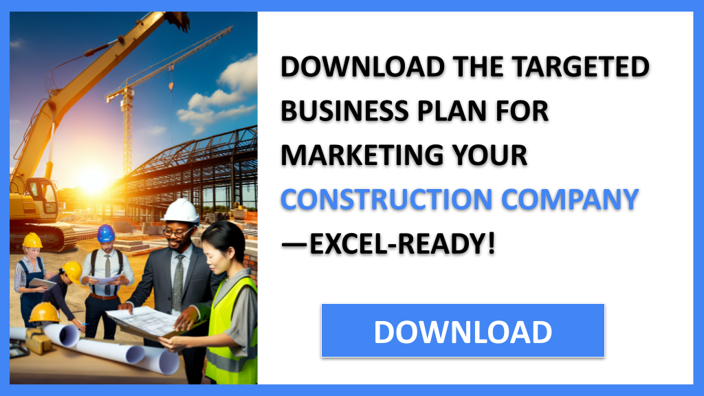 Business Plan Example for Construction Company - Construction Company Marketing Plan- CTA2