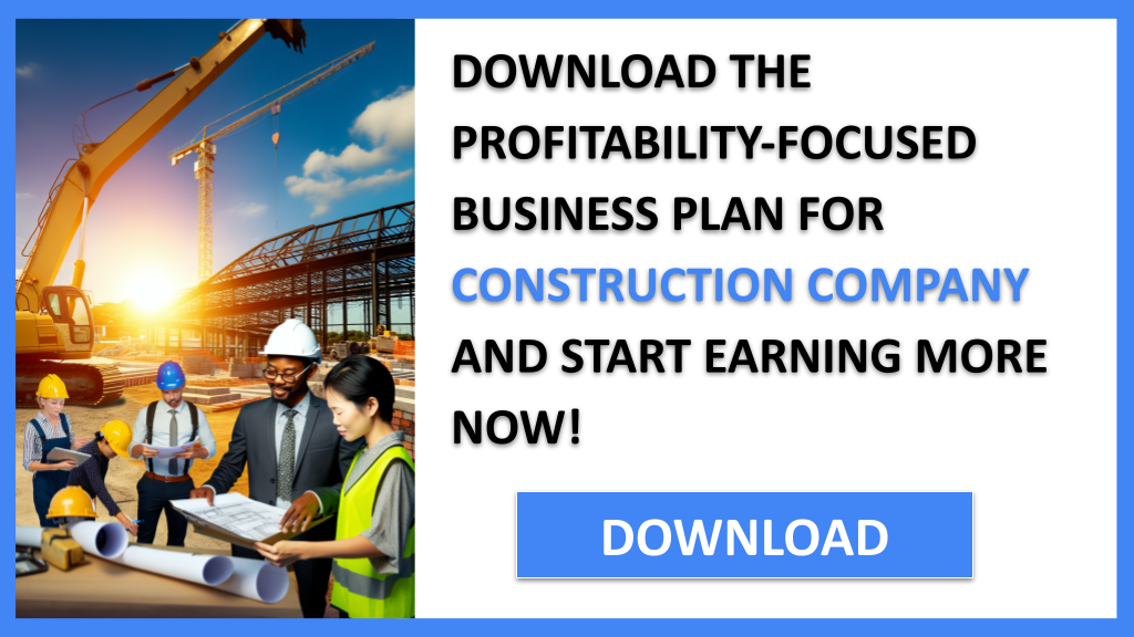 Business Plan Example for Construction Company - Construction Company Profitability- CTA3