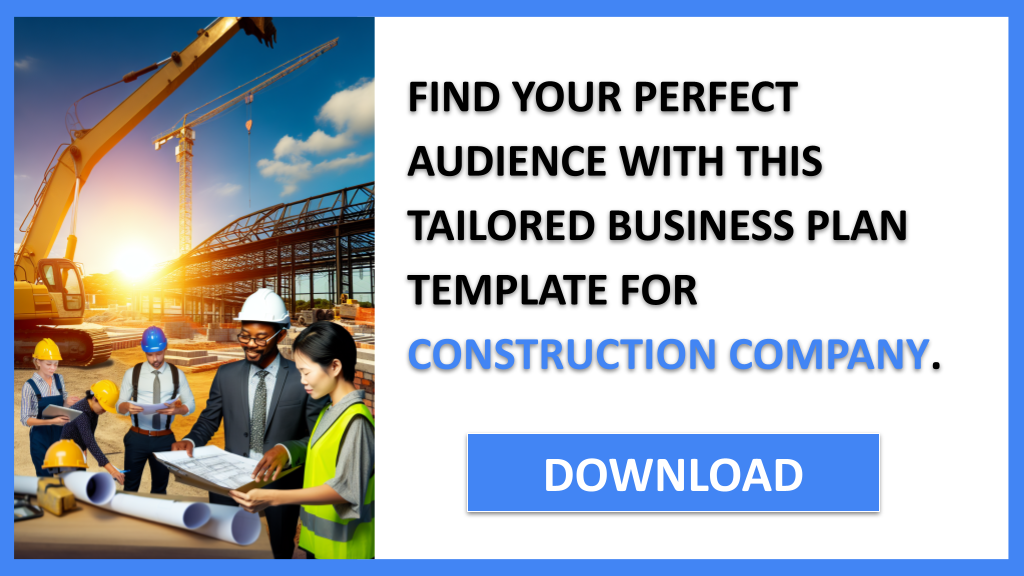 Business Plan Example for Construction Company - Construction Company Customer Segments- CTA2