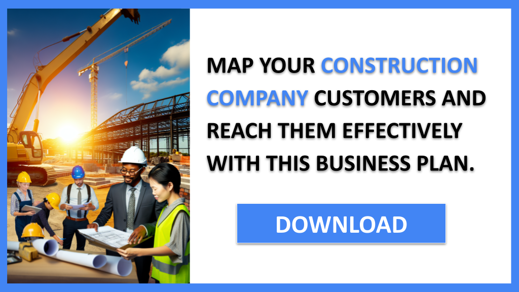 Business Plan Example for Construction Company - Construction Company Customer Segments- CTA3