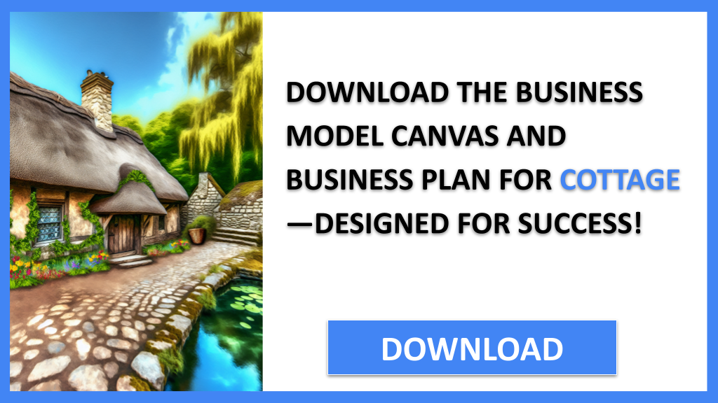 Business Plan Example for Cottage - Cottage Business Model Canvas- CTA2