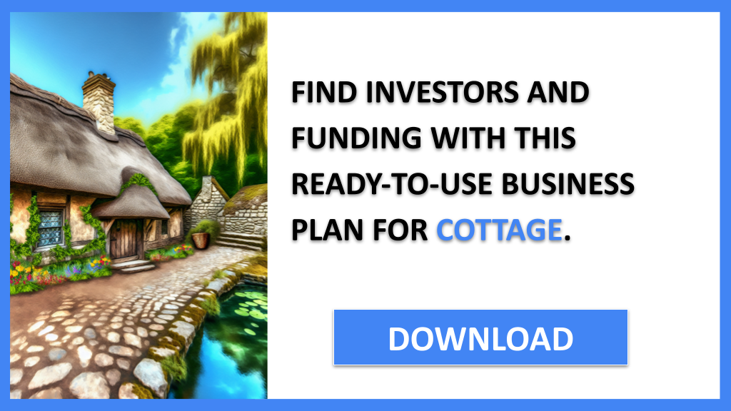 Business Plan Example for Cottage - Cottage Funding Options- CTA3