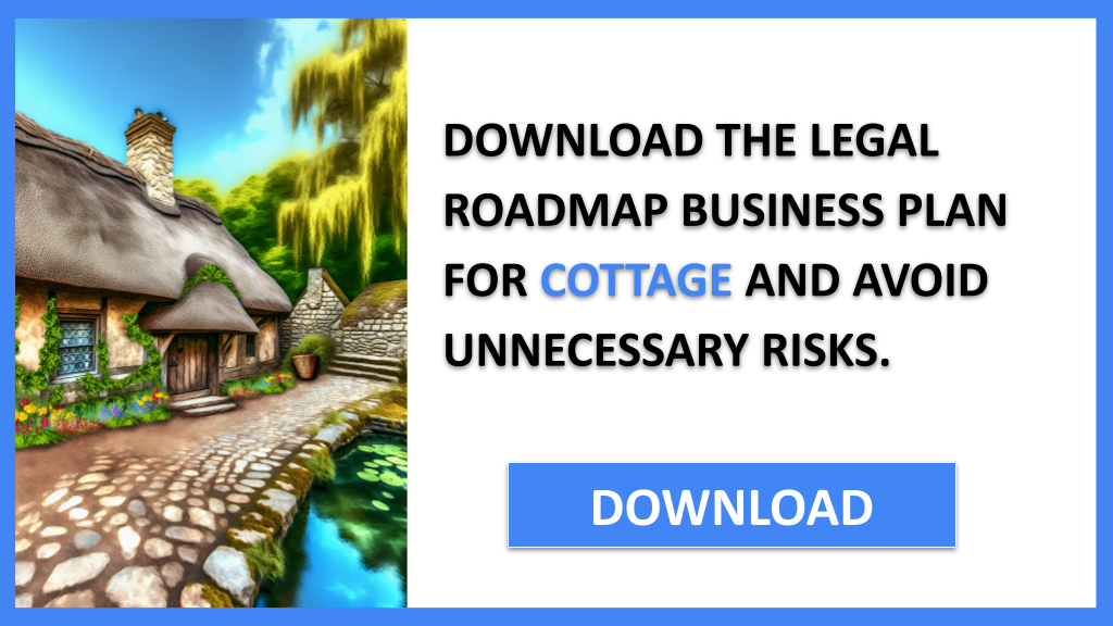 Business Plan Example for Cottage - Cottage Legal Considerations- CTA2