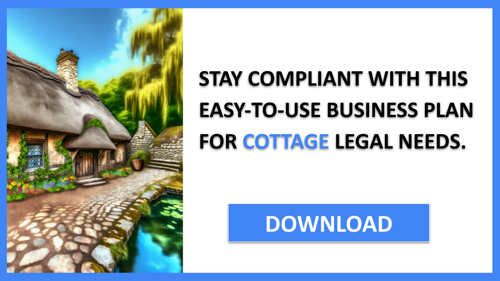Business Plan Example for Cottage - Cottage Legal Considerations- CTA3