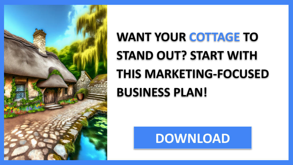 Business Plan Example for Cottage - Cottage Marketing Plan- CTA1