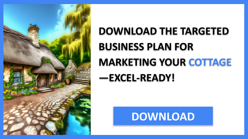 Business Plan Example for Cottage - Cottage Marketing Plan- CTA2