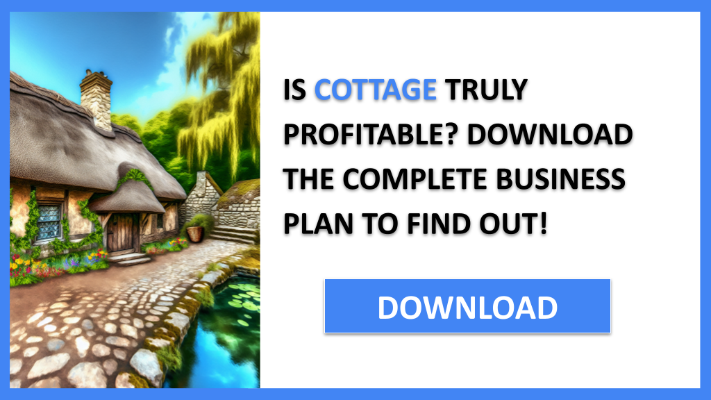 Business Plan Example for Cottage - Cottage Profitability- CTA1