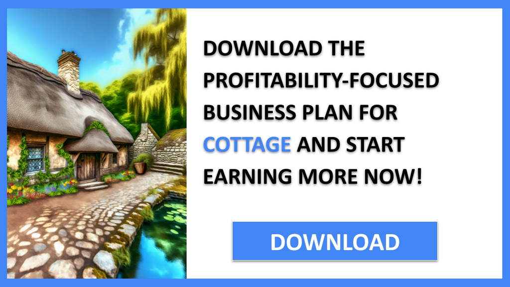 Business Plan Example for Cottage - Cottage Profitability- CTA3