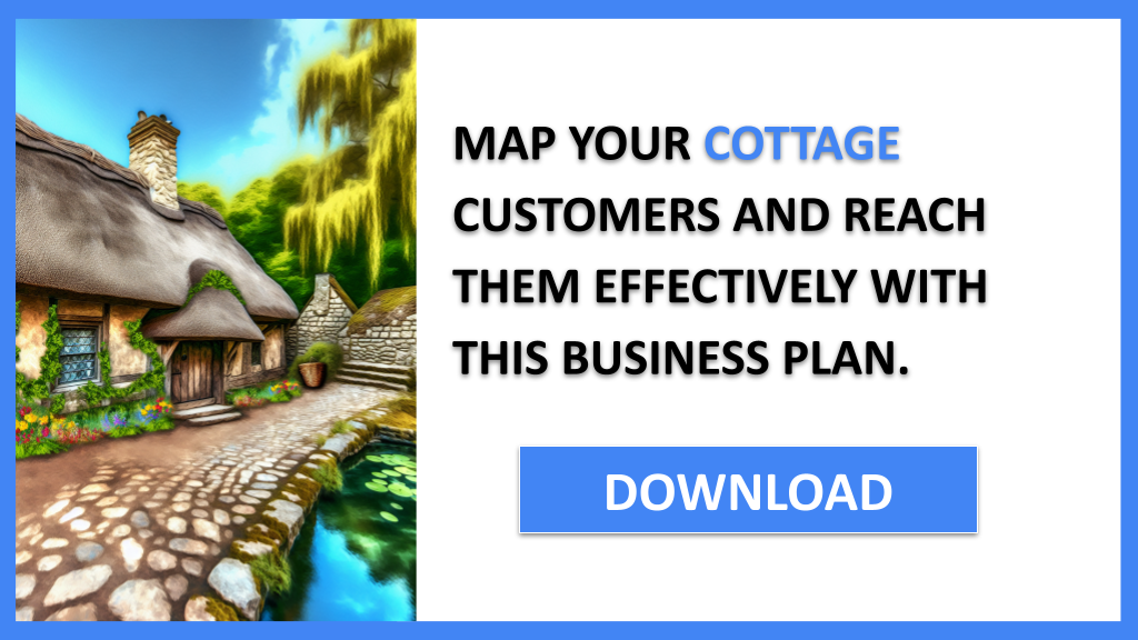 Business Plan Example for Cottage - Cottage Customer Segments- CTA3
