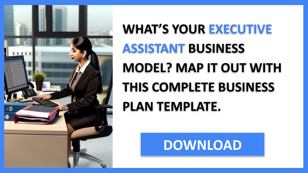 Business Plan Example for Executive Assistant - Executive Assistant Business Model Canvas- CTA1