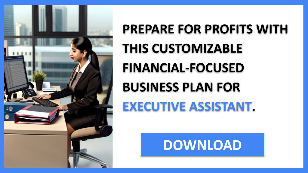 Business Plan Example for Executive Assistant - Executive Assistant Financial Plan- CTA3