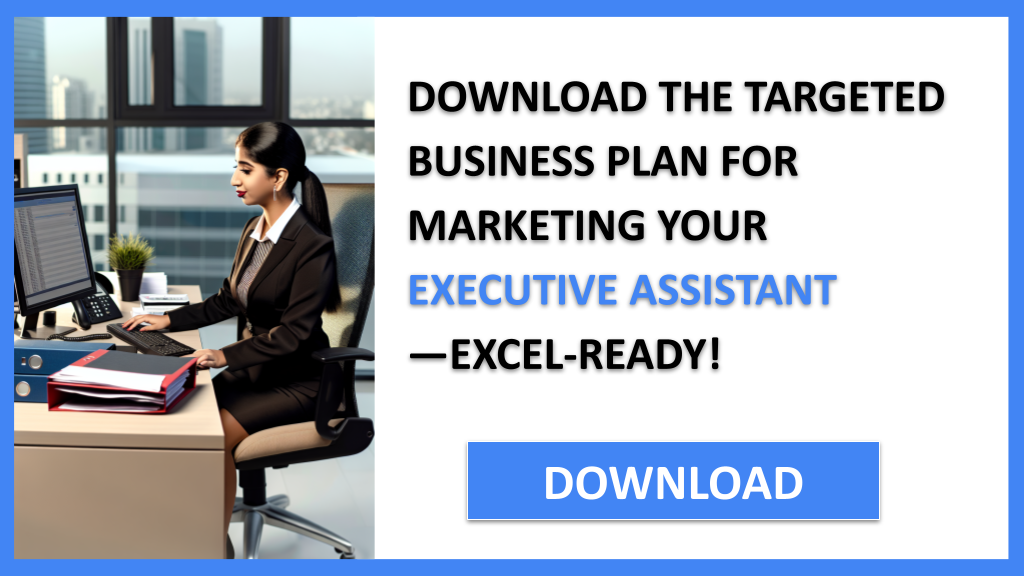 Business Plan Example for Executive Assistant - Executive Assistant Marketing Plan- CTA2