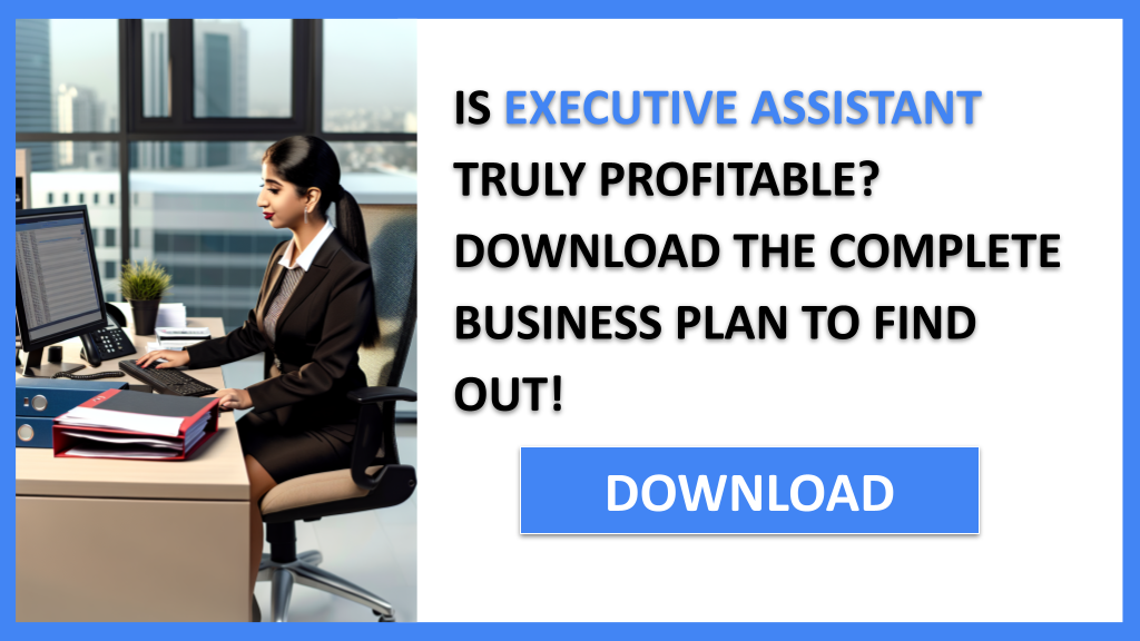 Business Plan Example for Executive Assistant - Executive Assistant Profitability- CTA1