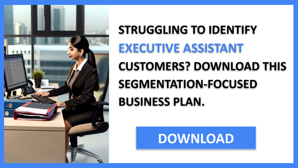Business Plan Example for Executive Assistant - Executive Assistant Customer Segments- CTA1