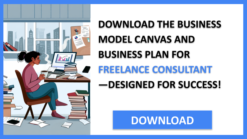 Business Plan Example for Freelance Consultant - Freelance Consultant Business Model Canvas- CTA2
