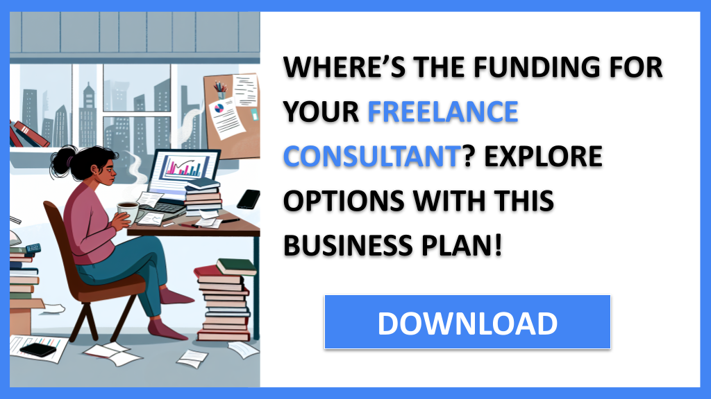 Business Plan Example for Freelance Consultant - Freelance Consultant Funding Options- CTA1