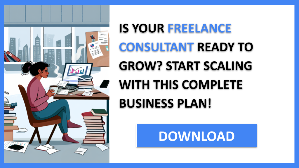 Business Plan Example for Freelance Consultant - Freelance Consultant Growth Strategy- CTA1