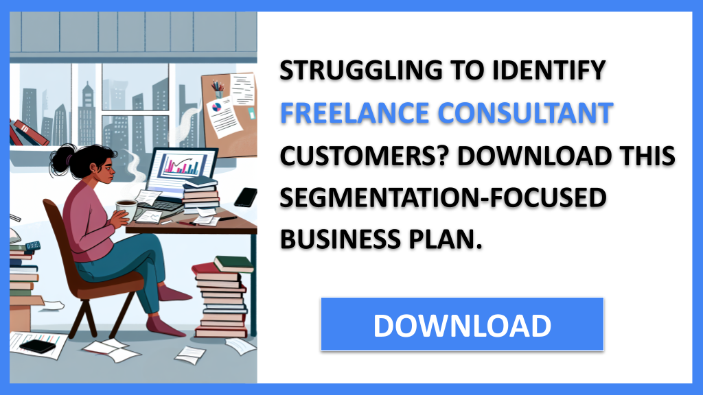 Business Plan Example for Freelance Consultant - Freelance Consultant Customer Segments- CTA1