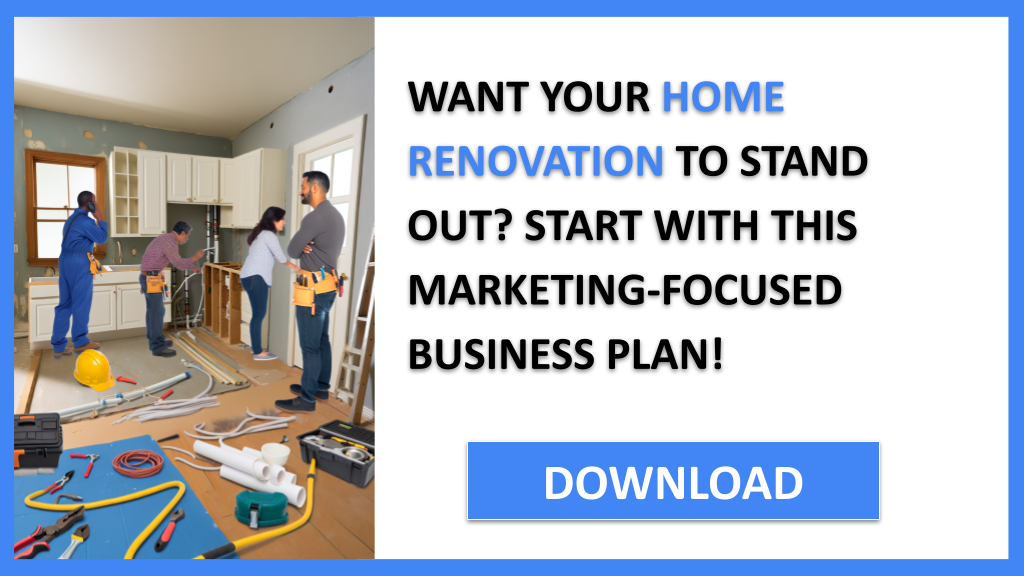Business Plan Example for Home Renovation - Home Renovation Marketing Plan- CTA1