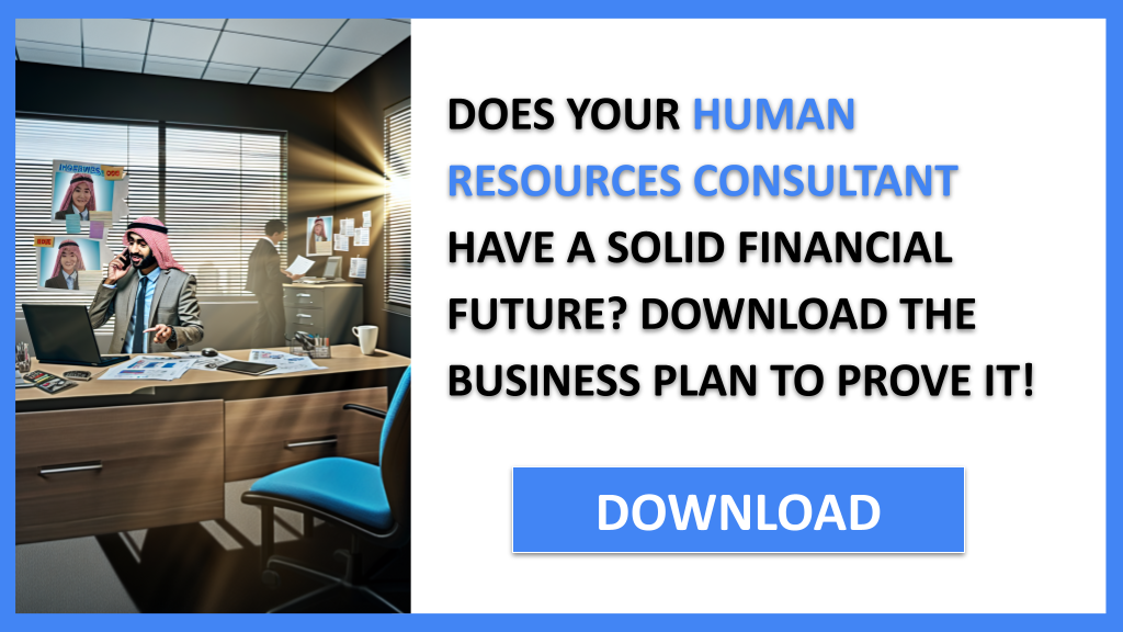 Business Plan Example for Human Resources Consultant - Human Resources Consultant Financial Plan- CTA1
