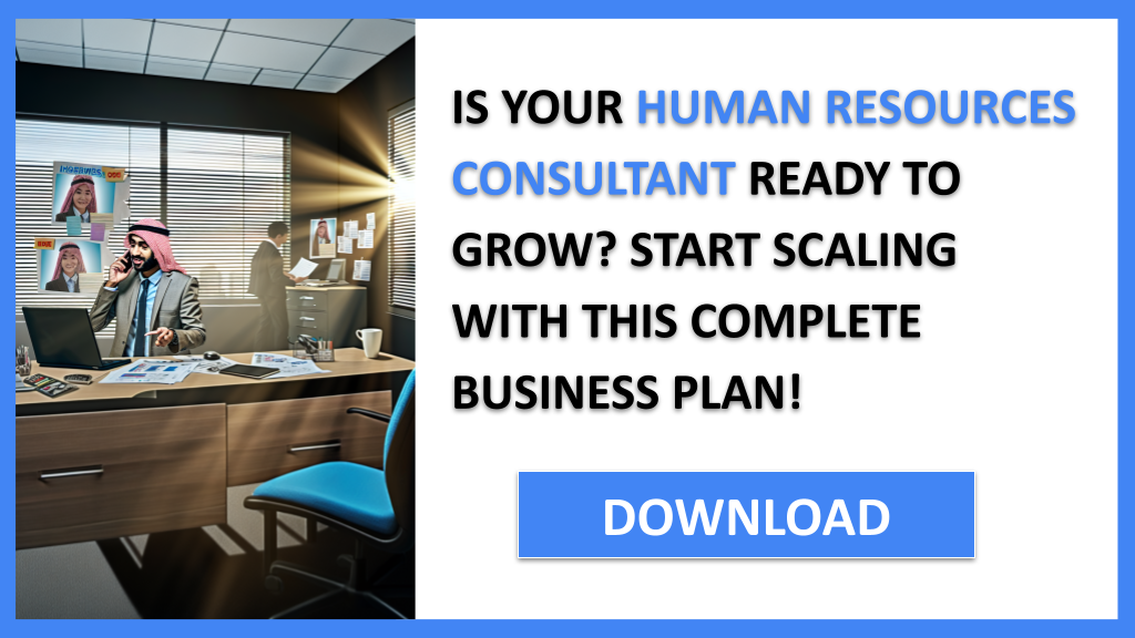 Business Plan Example for Human Resources Consultant - Human Resources Consultant Growth Strategy- CTA1