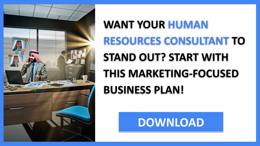 Business Plan Example for Human Resources Consultant - Human Resources Consultant Marketing Plan- CTA1