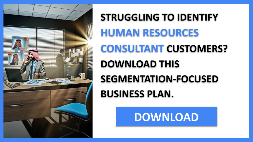 Business Plan Example for Human Resources Consultant - Human Resources Consultant Customer Segments- CTA1