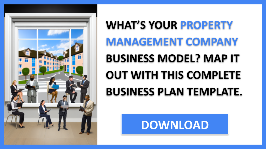 Business Plan Example for Property Management Company - Property Management Company Business Model Canvas- CTA1